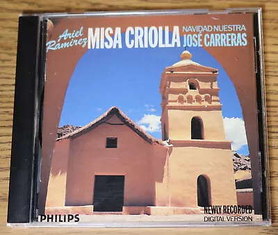 ARIEL RAMIREZ Misa Criolla Jose Carreras CD 1988 Navidad Nuestra • $7.96