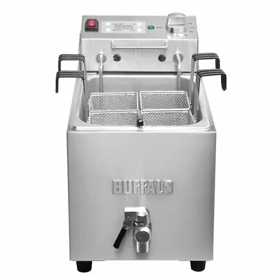 Buffalo Pasta Cooker With Tap And Timer In 430 Stainless Steel - 8L • £395.99
