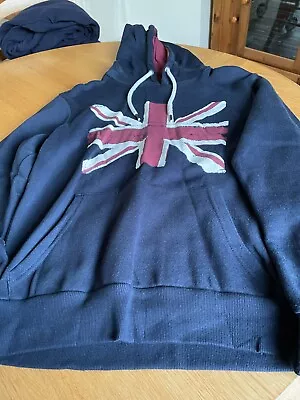 Hoodie With Union Jack On Front  Size Medium • £4.99