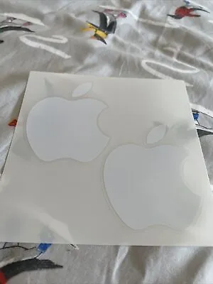 Genuine Official Apple Logo Stickers X2 (1 Sheet Of 2) - IPad IPhone IMac New • £1