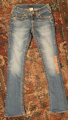 True Religion Gina Big T Jeans  Free People Sky/Ciel Women's Sz 25  Nwtgs  $248 • $60