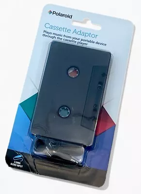 Polaroid Cassette Adapter Converter For Car Stereo 3.5mm Jack IPhone MP3 Player • £8.79