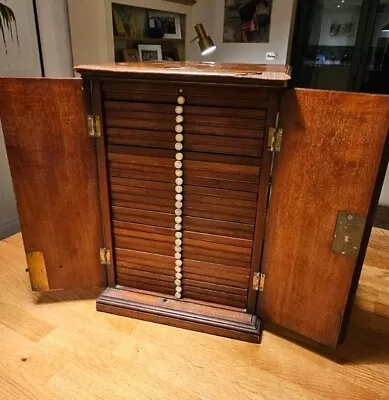 Mahogany Coin Cabinet - John Turton Late 1850s? Beautifully Made And Robust • £825