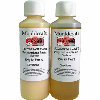 £12.49 • Buy Mouldcraft SG2000 1KG Fast Cast Polyurethane Liquid Plastic Casting Resin Kit