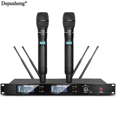 UHF Professional Performance  One Drag Two Wireless Microphone System For Stage • $285.27
