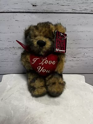 I Love You Teddy Bear Heart Plush Stuffed Animal Dan Dee Collectors Brown • $9.99