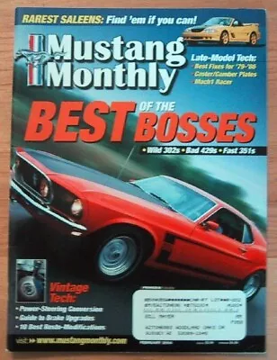 Mustang Monthly 2004 Feb - Bosses & Saleens '68 T-5 • $9.99