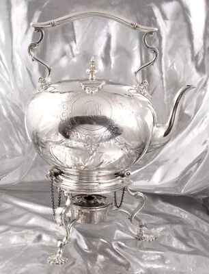 Exceptional Very Large Samovar On Feet - Sheffield Xix Sterling Solid Silver • £2.14