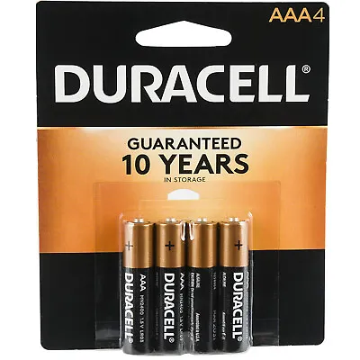 Duracell AAA Batteries Alkaline Copper Top Heavy-Duty (4 Pcs.) • $9.80