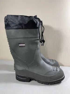 Worn Once Aggressor Men's Green Soft Toe Tall Rubber Boots With Liners Size 10 • $15.93