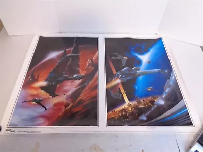 $129.99 • Buy 1995 Star Trek Klingon On Patrol Home To Qu'noS Herman Zimmerman Signed Poster