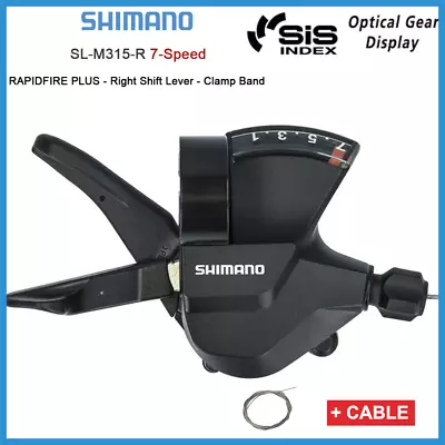 Shimano Altus SL-M315-7R 7-Speed Right Rapidfire Plus Trigger Shifter Plus Cable • $18.75