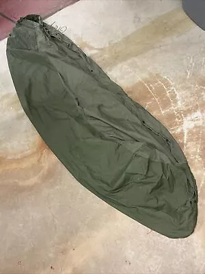 US Military Army USMC M-1945 Sleeping Bag Cover Water Repellant Bivy OD OG - C • $14.99