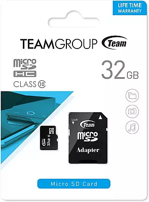 Team 32GB MicroSDHC Memory Card Mobile Phone Samsung DJI Ultra Class 10 TF Card • $11.95