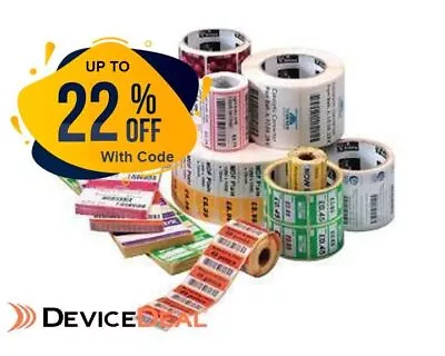 Zebra Label Paper 2.25x1.25in (57.2x31.8mm); DT Z-Select 4000D High Performa • $26.30