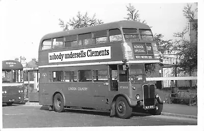 Vintage Photograph Double Decker Bus - Route 318b North Watford London (BU6) • £3.99