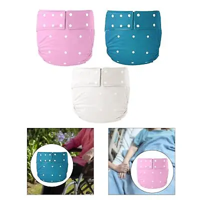 Leakproof Adult Pocket Nappy Cover Washable For Incontinence Elastic Breathable • £12.07