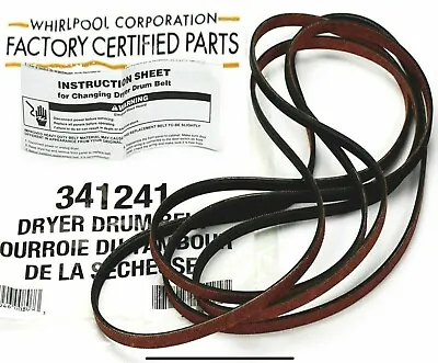 $10.98 • Buy Whirlpool WP341241 Drum Belt - Genuine FSP OEM