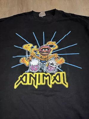 Vintage Men’s 2XL  Animal Drummer  Jim Henson Muppets T Shirt Mighty Fine XXL • $59.95