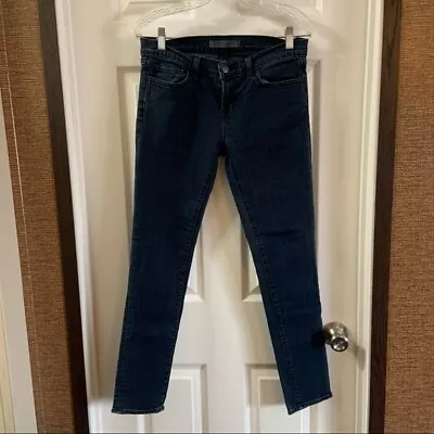 J BRAND Women's Dark Wash 910 Bru Super Skinny Jeans Size 29 • $24.50