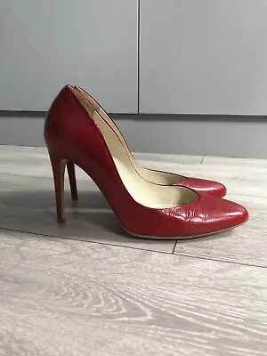 £29.99 • Buy Rupert Sanderson Red Patent Leather Heels - Size 37