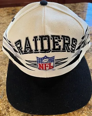 Vintage Los Angeles Raiders Logo Athletic Diamond NFL Pro Line Snapback Hat Read • $399.99