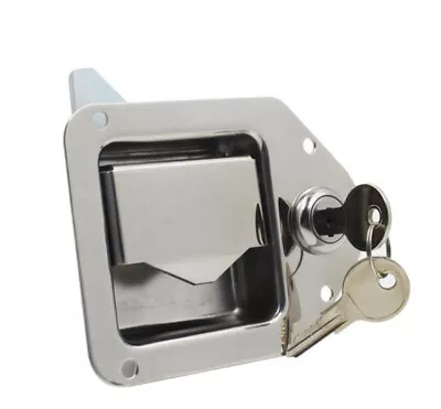 $34.89 • Buy 4X Trailer Door Locks Tool Box With Keys Stainless Steel Trailer Camper Truck
