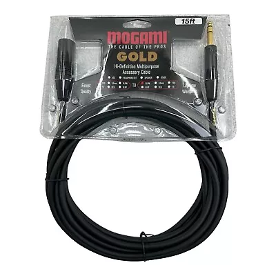 Mogami Gold TRS-XLRM-15 Balanced Audio Adapter Cable 1/4  TRSM To XLRM 15ft. • $55.24