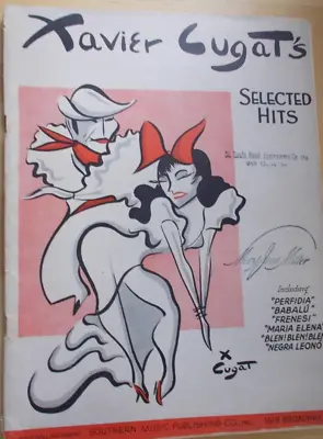 Xavier Cugat's Selected Hits Perfidia Others Piano Voice Guitar Unmarked • $7.99