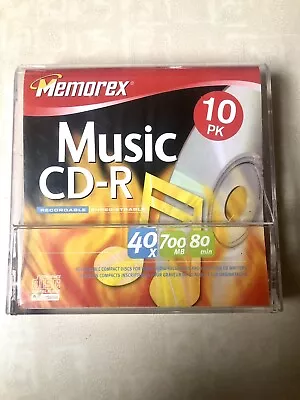 Memorex CD-R Music Open Pack Of 8 With Sleeves  • $10