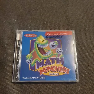 Math Munchers Deluxe (Grades 3-6) (CD-ROM 1997) For Win/Mac  • $10.36