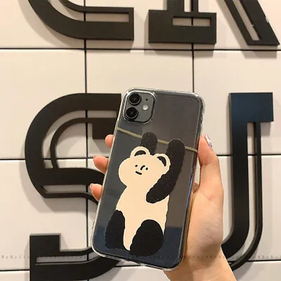 $9.90 • Buy Cute Cartoon Panda Case Cover For IPhone 11 12 Pro Max Xs XR Plus SE 7 