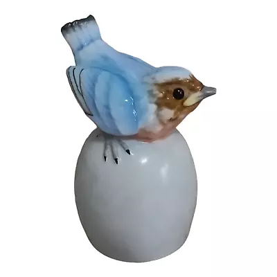 Maruri Masterpiece Blue Bird Enesco Vintage 79 China Bell Collectible Decor Egg • $14.99