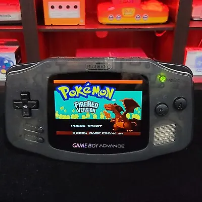 Smoke Grey Game Boy Advance GBA Console With IPS Backlight Backlit LCD MOD • $189.99