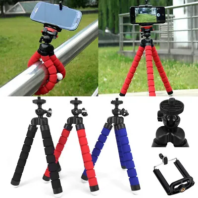 Mini Tripod Flexible Octopus Holder Stand Mount For IPhone/Samsung Phone Camera • £4.19