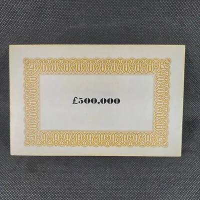 £2.95 • Buy Parker Masterpiece 1970 Board Game Replacement Money Value Card £500,000