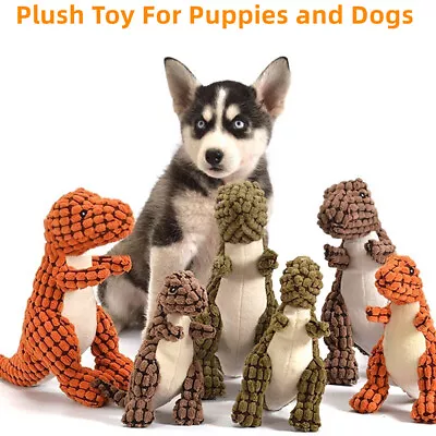 Robust Dino Dinosaur Toy Indestructible 2023 Best Interactive Plush Dog Toy • £5.98