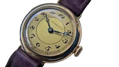 Vintage H.Moser & Cie. 14ct Gold Women's Watch Ref. No. 189226 Extremely Rare! • $1250