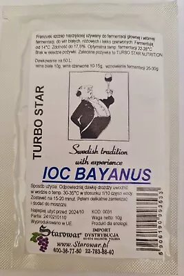 £3.19 • Buy Bayanus Strong  IOC Universal Yeast For Red White Wine Champagne Alcohol 17.5%