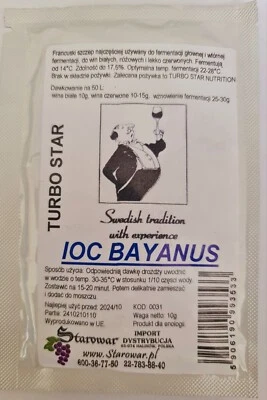£3.19 • Buy Bayanus Strong  IOC Universal Yeast For Red White Wine Champagne Alcohol 17.5%