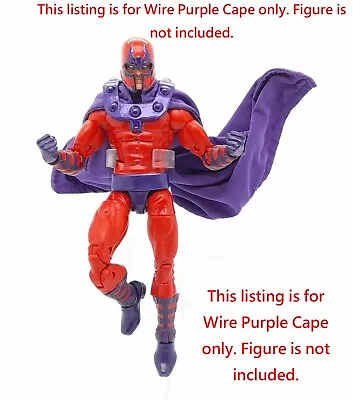 Hasbro Marvel Legends Classic Magneto Dedicated Wire Purple Cape • $16