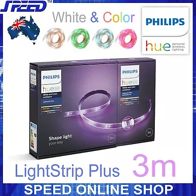 $189 • Buy Philips Hue LightStrip Plus Dimmable LED Smart Light - 3M (2M +1M) Kits