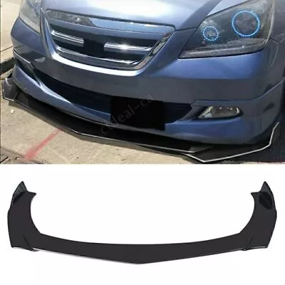 Gloss Black Front Bumper Lip Spoiler Splitters Body Kit For Honda Accord Civic Q • $42.99