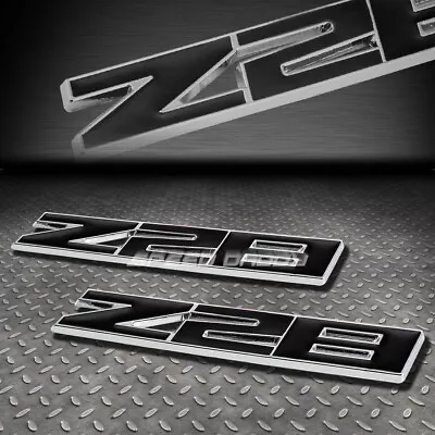 $9.88 • Buy For Chevy Camaro Z28 2x Metal Bumper Trunk Grill Emblem Decal Logo Badge Black