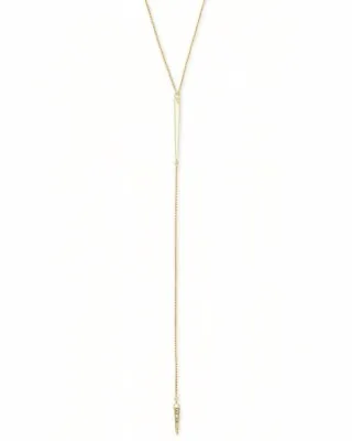 Kendra Scott Vivian Rose Gold Y-Shaped Necklace • £30