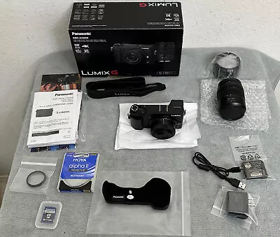 Panasonic Lumix DMC-GX85W 16MP Camera Kit W/2 Lenses - New Open Box W/Extras! • $475