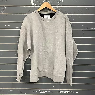 Vtg Champion Crewneck Pullover Sweatshirt Gray Mens Sz L • $12