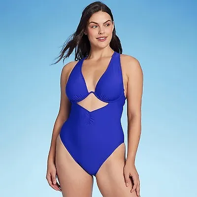Women's Cut Out Underwire One Piece Swimsuit - Shade & Shore • $7.99
