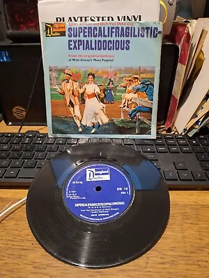 Julie Andrews A Spoonful Of Sugar  Super Etc Vg Disneyland Vinyl 45 Mary Poppins • £5.95