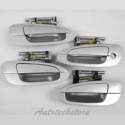 Upgraded For 02-06 NISSAN ALTIMA Outside Door Handle 4pcs KY1 Silver Metallic • $71.89
